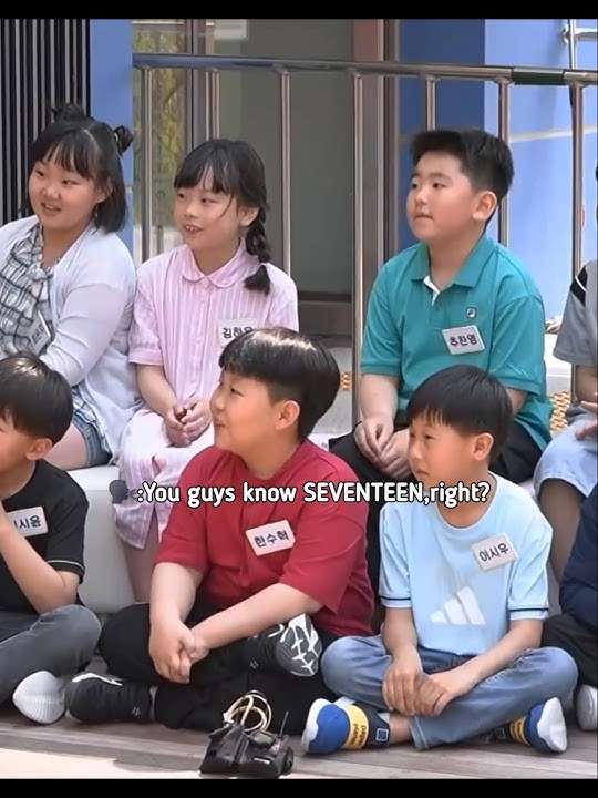 MINGYU humiliating himself in front of kids😆💗#SEVENTEEN#mingyu#Hoshi#Yeonseok#Jae-suk
