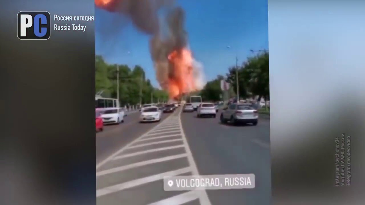 Взрыв газа в машине на заправке