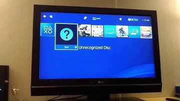 What happens when you put a PS4 game disc upside down in a PS4?