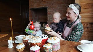 RUSSIAN EASTER cakes in village. Recipe + ASMR sounds