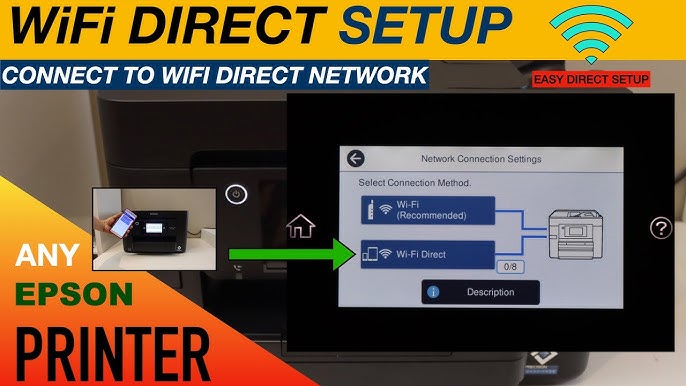 Epson XP-5200 WiFi Direct Setup. - YouTube