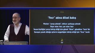 Fecr suresinin konusu ve dilsel bakış / Mustafa İslamoğlu