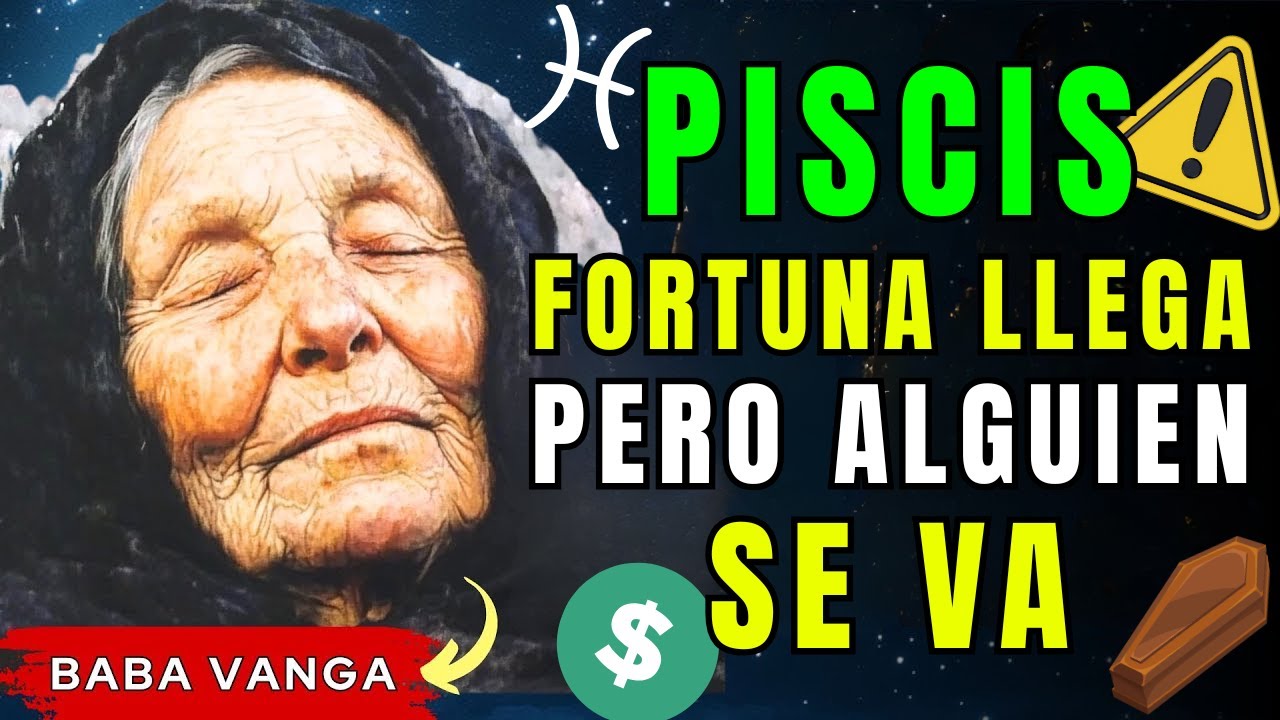 PISCIS: LLEGA MUCHO DINERO a tu VIDA💰 UN ADIÓS que DUELE⚰️ Y un AMOR ...