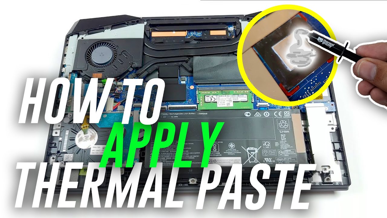 how to apply thermal paste on laptop/how to change laptop thermal paste ...