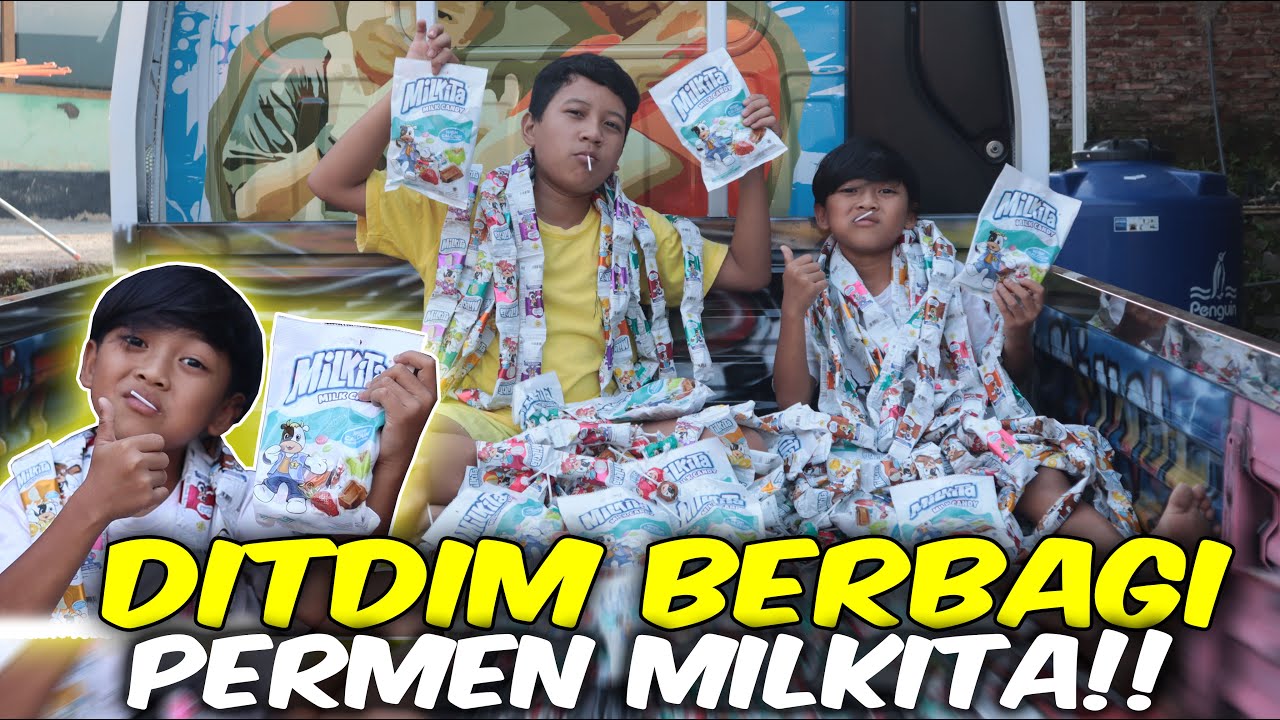 DITDIM BERBAGI!! DIMAS MINTA AYAH BELI PERMEN SUSU MILKITA PAKAI TRAGA, DITDIM JADI SULTAN MILKITA