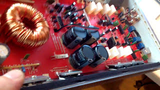 Inside MTX RT501 amplifier.