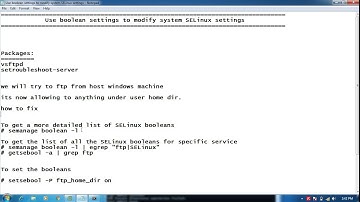 RHEL 7 Use boolean settings to modify system SELinux settings
