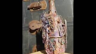 Mixed Media Steampunk Altered Bottle: Rusty Industry