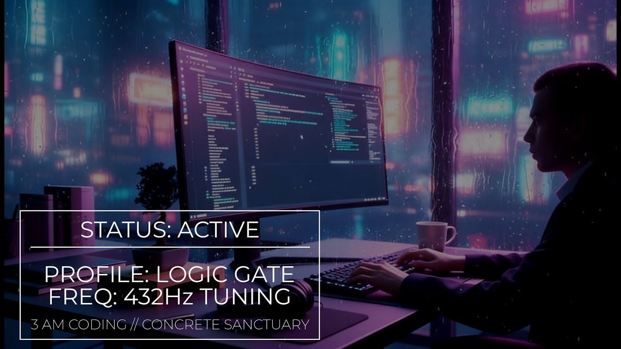 3:00 AM Logic Gate: 432hz Tuning // Deep Ambient for Systems Architecture & Coding