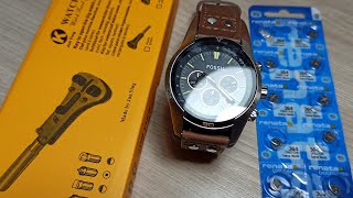 Как поменять батарейку на часах Fossil CH2891 ?