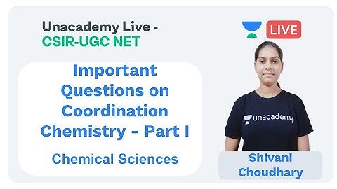 Important Questions on Coordination Chemistry - Part I | Chemical Sciences | Shivani Choudhary