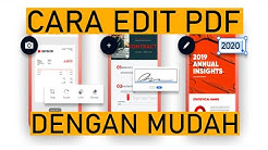 CARA MENGEDIT dan MENAMBAH TEKS PADA FILE PDF - Durasi: 4.06. 