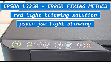 epson l3250 red light blinking solution - paper jam light blinking solution