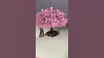 Tree 3D popup card