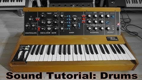 Drum Sounds with Analog Synthesizers. The Drummachine in your Synth. Sound Tutorial