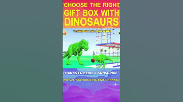 Choose the right gift box with Dinosaur #youtubeshorts