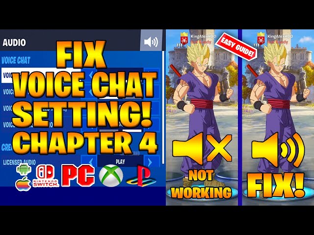 HOW TO FIX VOICE CHAT Not Working on Fortnite XBOX/PS4/PS5/PC/SWITCH!  (Season 2) 