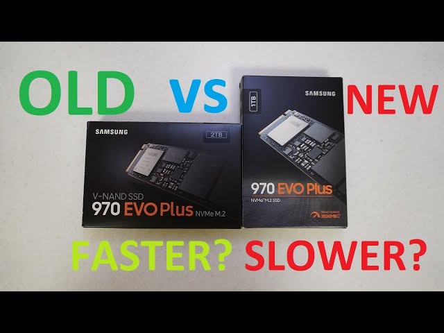 OLD Samsung 970 EVO Plus 2TB unboxing vs NEW 970 EVO Plus 1TB NVME SSD  benchmarks, OLD is faster? 