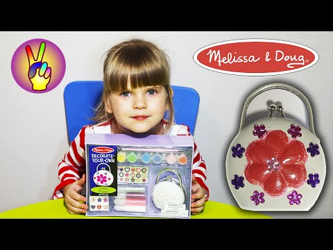 Поделки своими руками - декорируем кошелечек Melissa & Doug.