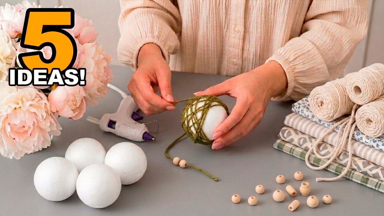 5 INCREDIBLE IDEAS FROM THE MOST ORDINARY MATERIALS! 😍 HOME DECOR IDEAS!
