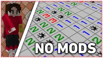 I made Minesweeper in vanilla Minecraft!