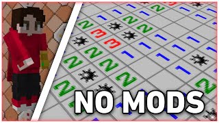 I made Minesweeper in vanilla Minecraft!