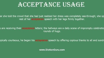 acceptance: How to pronounce acceptance with Phonetic and Examples