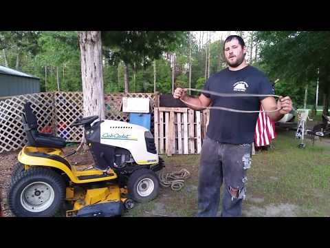 How To Replace Drive Belt On Cub Cadet Gt1554 - Belt Poster