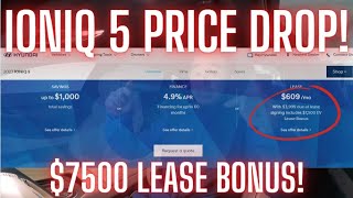 Ioniq 5 Price Drop $7500 Special Lease Deal Ending Soon! by CarsJubilee 3,283 views 1 year ago 3 minutes, 19 seconds