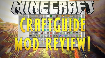 Minecraft 1.11.2 CraftGuide Mod Review!