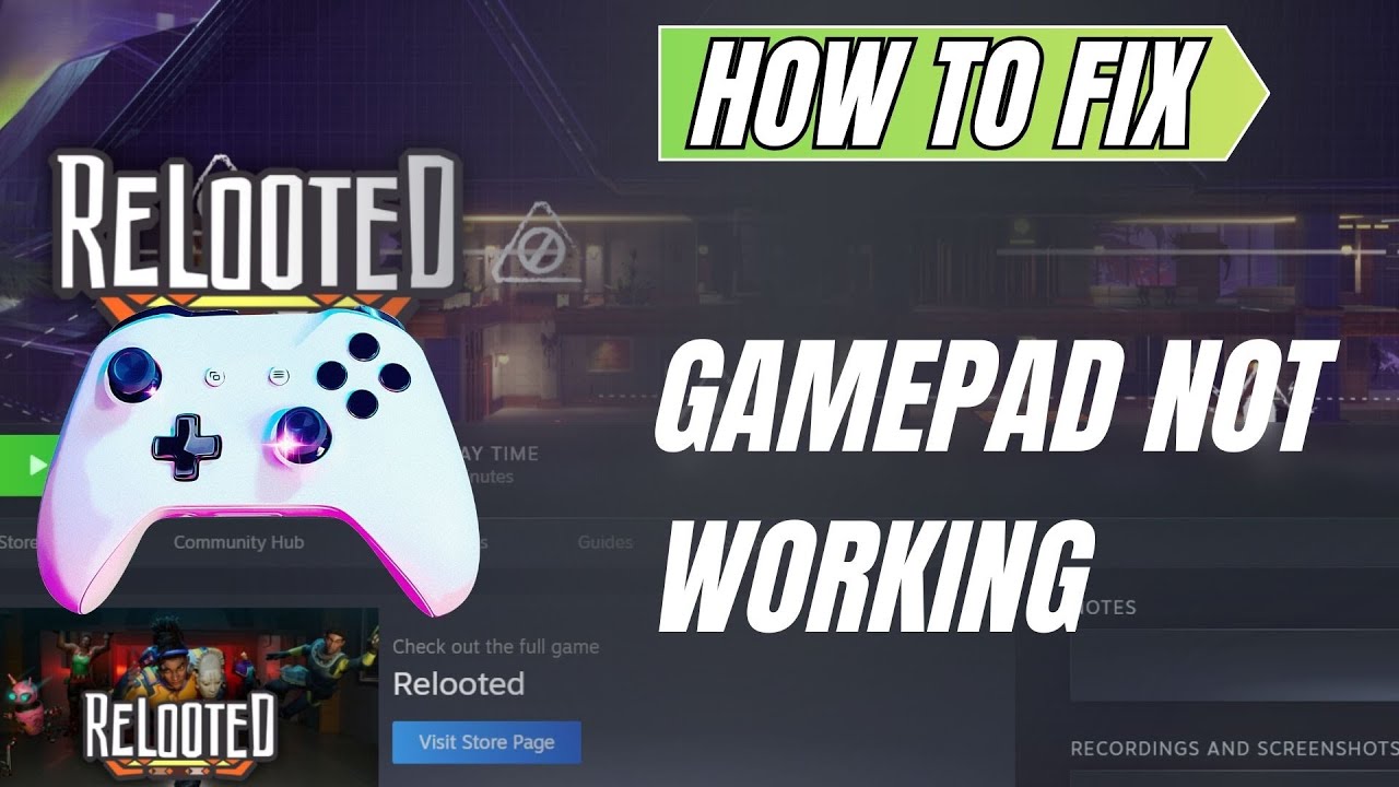 How To Fix Controller or Gamepad Not Working In Relooted - YouTube