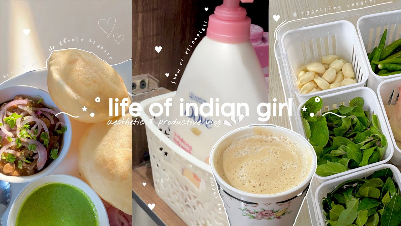 Day in my life 🌸 | aesthetic vlog Indian | life in India | cooking, organising, mini garden tour