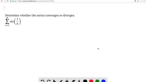 Determine whether the series converges or diverges. ∑_n = 1^∞ sin(…