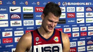 Walker Kessler talks about Team USA chemistry and the duels coming up vs. Valanciunas and Vucevic