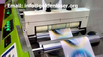 roll to roll label die cutting machine LC-350 Golden Laser