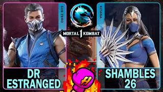 MK1 Dr Estranged (SUB-ZERO) VS Shambles26 (KITANA)🥊Mortal Kombat 1🥊4K 60ᶠᵖˢ