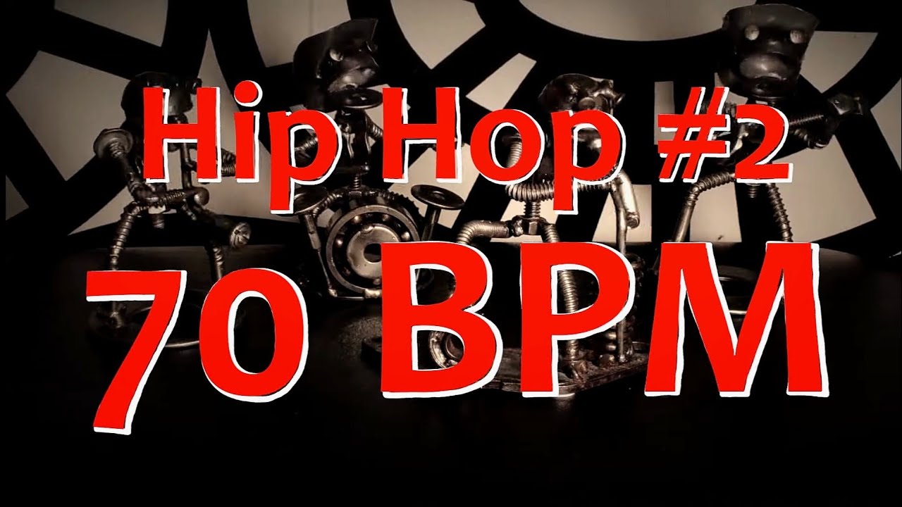 70 BPM - Hip Hop #2 - 4/4 Drum Beat - Drum Track
