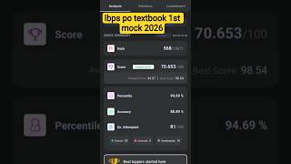 ibps po textbook 1st mock 2026 #ibpspo #bankingexams #ibps #motivation #mocktests #textbook