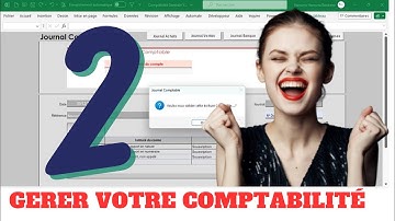 Excel-Vba : Comment créer sa comptabilité générale sur Excel et VBA | journal-Grand livre-Balance ❤️