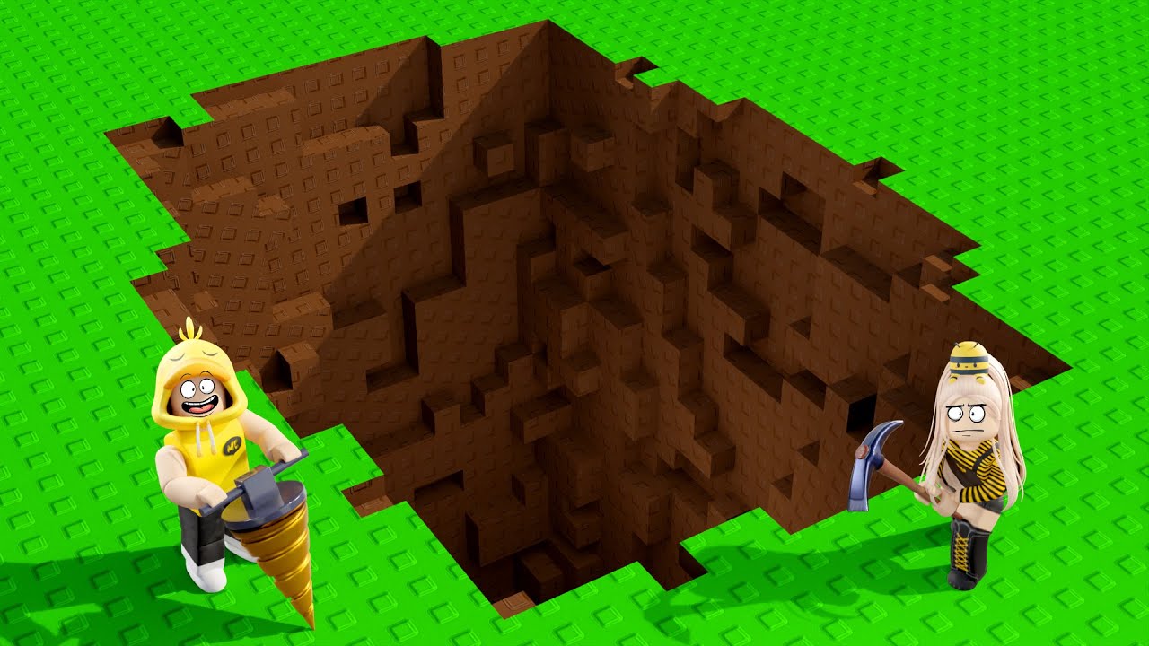 DIG!! Aku Menjadi KAYA dengan Menggali Lubang HARTA Karun!! - Roblox Dig 1 Million Blocks