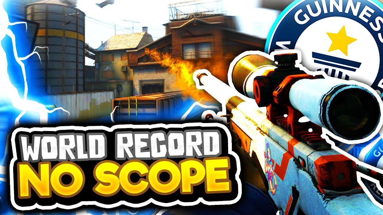 WORLD RECORD LONGEST NO SCOPE (CS GO Funny Moments in Competitive)