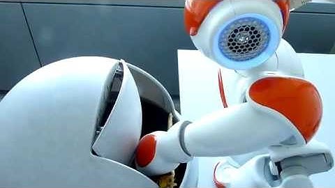 NAO explores garbage can affordances and disposes a banana skin