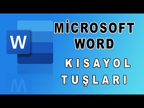 Video: Microsoft Word'deki kısayol tuşları nelerdir?