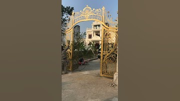 Cổng sắt cắt cnc sắt mỹ thuật hoa văn