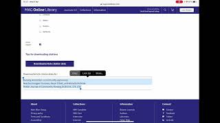 MAH Core Collection - How To Cite-Reference An Article And Journal