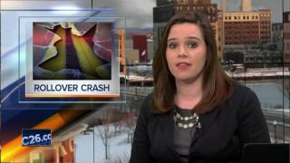 Man in serious condition after he flips his car