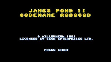 James Pond 2 : Codename : RoboCod (Mega Drive) – Écran-titre (Europe) – 1080p