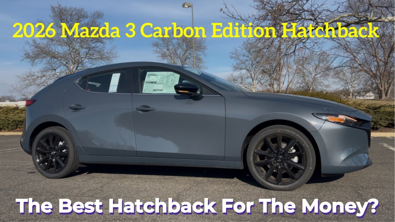 Mazda 3 Carbon Edition Hatchback 2026 года: Mazda 3 Carbon Edition — это хэтчбек, созданный с умом!
