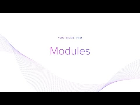 YOOtheme Pro #7: Modules