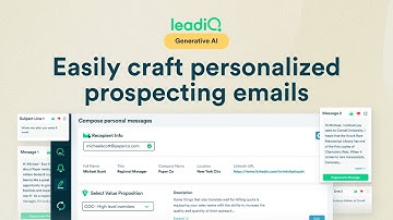 LeadIQ Scribe: Use AI to generate personalized cold emails in seconds